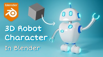 3d Robot Character Modeling | Blender Tutorial for Beginners [Time Lapse]