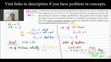 GATE 2017 Set-1| Power System | Solved Questions
