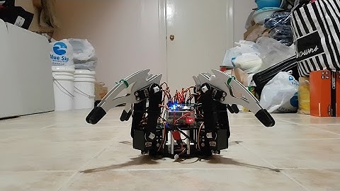 Raspberry Pi Quadruped Walk And Rotate