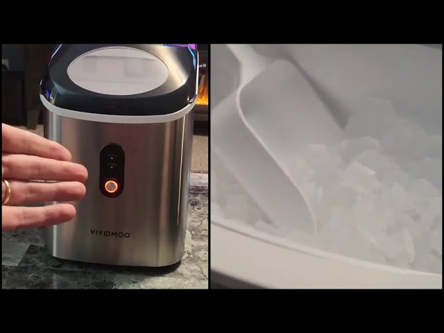 Nugget Ice Maker Countertop, 33 lbs in 24 Hours, Self-Cleaning Sonic Ice  Maker Countertop, Soft Ice 