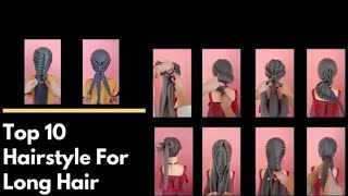 Top 10 Super Gorgeous & Elegant Hairstyles For Long Hair || Hairstylopedia ||