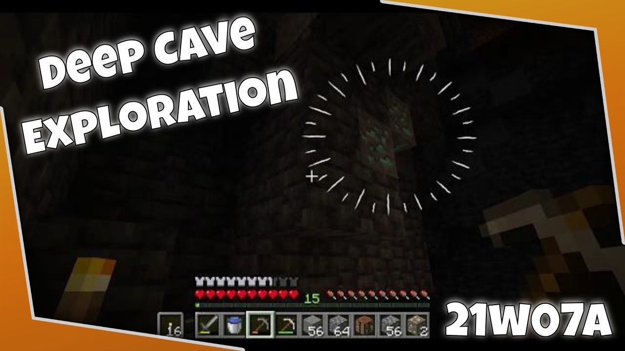 Minecraft Java Edition Snapshot 21w07a--Deep Cave Exploration