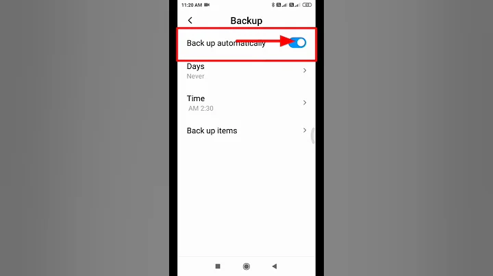 How to backup automatically setting on kaise karen😱 #youtube😱 #shorts #videos #viral #trending😱