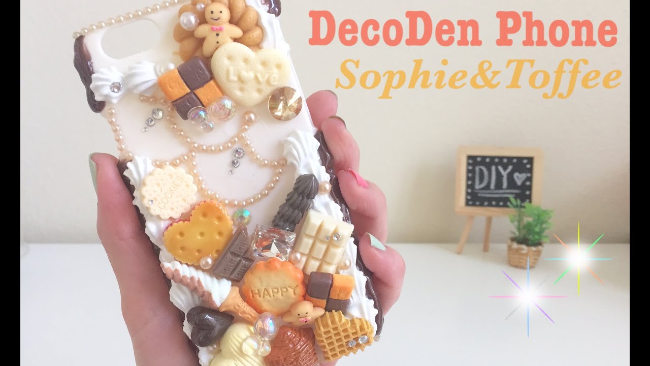 DIY DecoDen Phone Case featuring Sophie & Toffee デコデン 