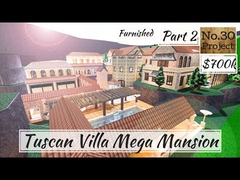 Roblox Bloxburg Tuscan Villa Mega Mansion Speedbuild Part 2 Youtube - wine cellar speedbuild roblox welcome to bloxburg youtube