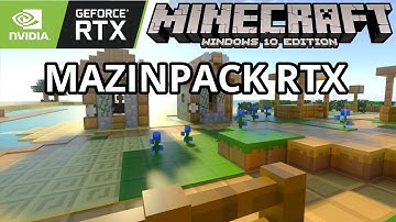 Minecraft Windows 10 - MazinPack RTX Shader Texture Pack (Ray Tracing) Minecraft Bedrock