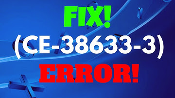 (CE-38633-3) ERROR How to FIX (PS4 Live Streaming Glitch) Method #1