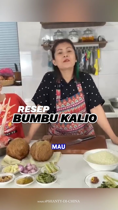 RESEP MEMBUAT BUMBU KALIO MASAKAN KHAS PADANG- #shantydichina
