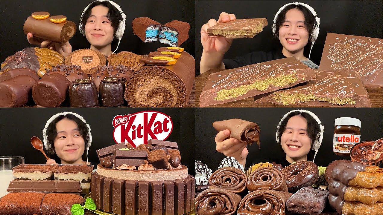 ASMR チョコレートまとめ動画🍫【咀嚼音/mukbang/Eating Sounds】