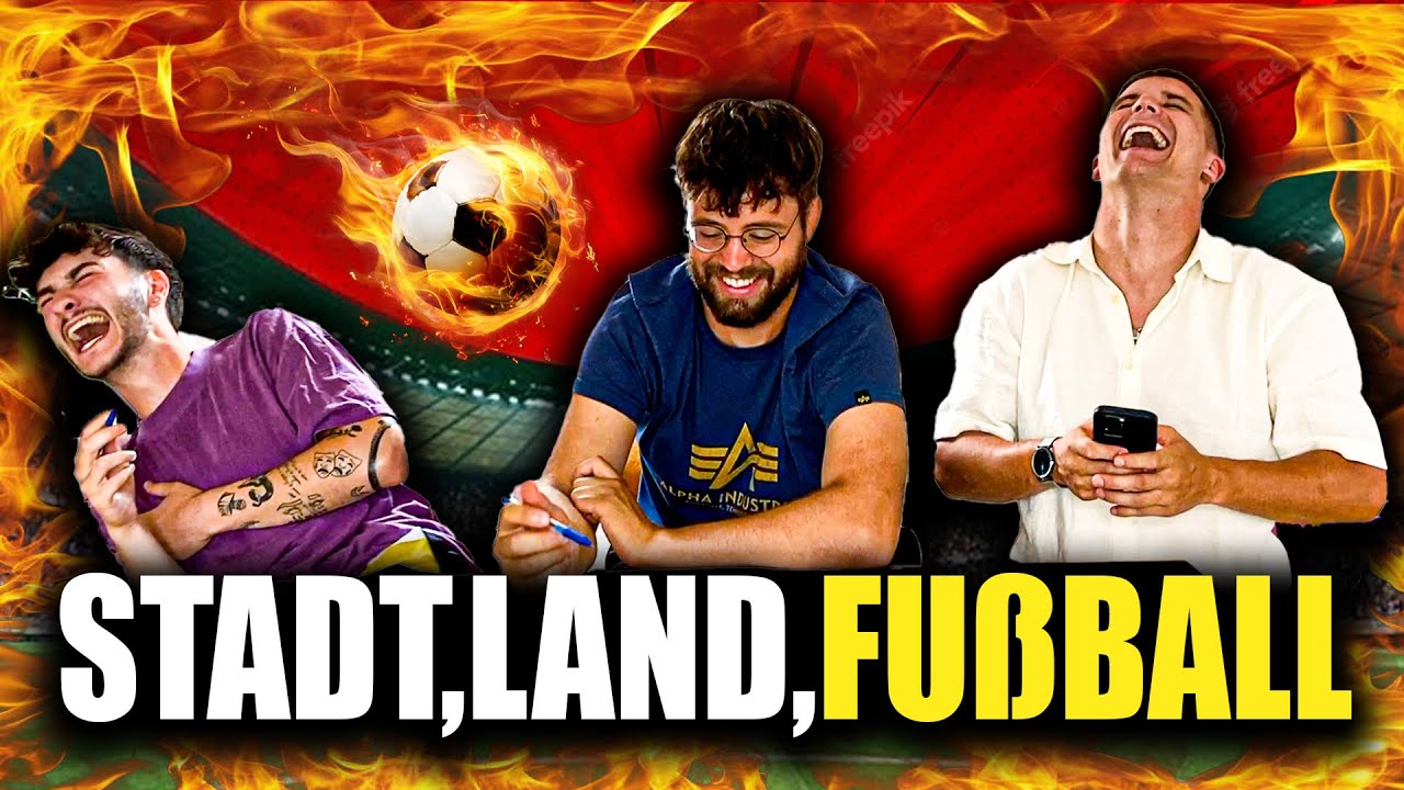 LACHFLASH BEI STADT, LAND, FUSSBALL