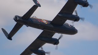 4Kᵁᴴᴰ RAF Lancaster, Spitfire & C47 Dakota with GREAT WWII Engine Sound !!