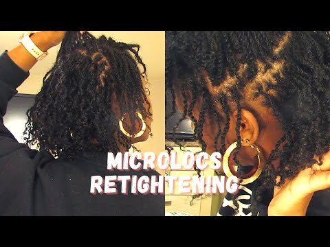 DIY Microlocs Retie, One Month Interloc