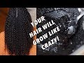 How to Grow Hair Fast with Activated Charcoal Mask Rapid Hair Growth | Natural Hair