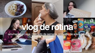 Arrumando a casa para o fim de semana, mercado da semana, presente de aniversário antecipado e mais