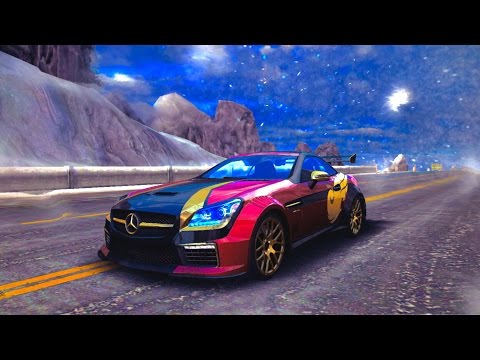 asphalt-8,-mercedes-benz-slk-55-amg-se,-new-track-avalanche-alley