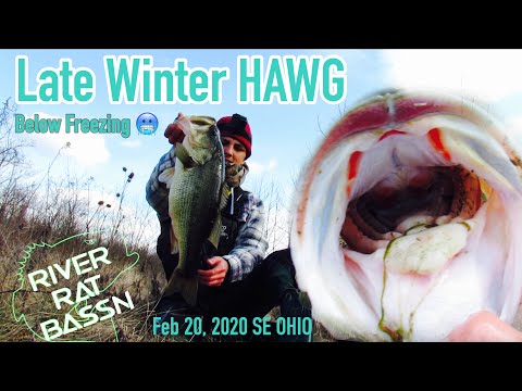 BIG Ohio Bass in Below Freezing Temperatures. BIG Ohio Bass in Below Freezing Temperatures.