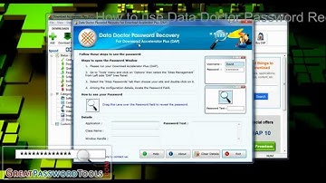 Recover Forgotten Password of Download Accelerator Plus