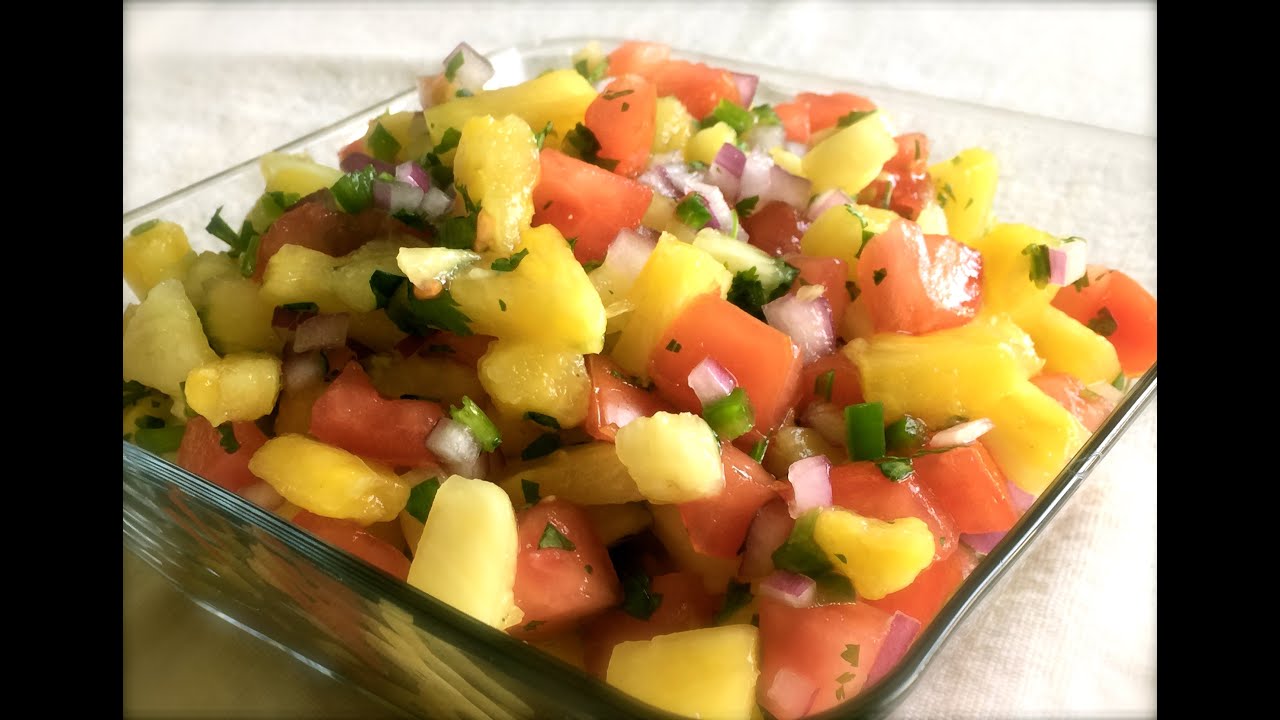 Pineapple Salsa Healthy Recipe YouTube
