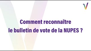 Comment reconnaître le bulletin de vote de la #NUPES ?