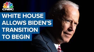 The Trump administration allows Joe Biden's transition to begin after weeks of denial