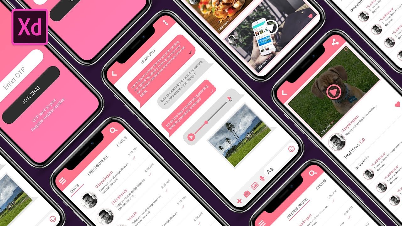 design inshorts app adobe xd download