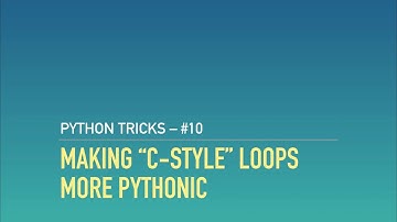 "For Each" Loops in Python with enumerate() and range()