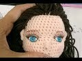 How to draw the eyes for doll amigurumi