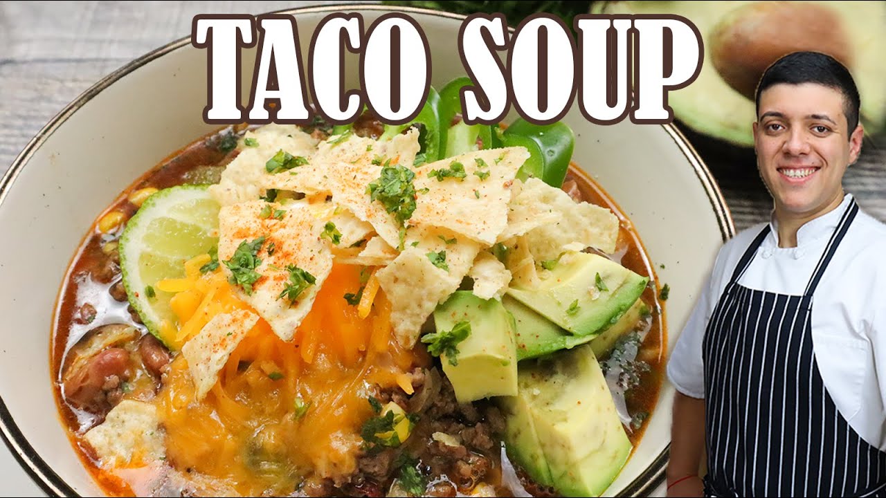 How to Cook Taco Soup   Recipe by Lounging with Lenny