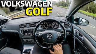 VOLKSWAGEN GOLF 1.6 TDI DSG  POV TEST DRIVE (UK)