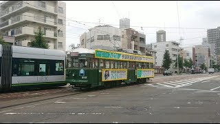 広島電鉄570形582号『参議院通常選挙 花電車』千田車庫入庫