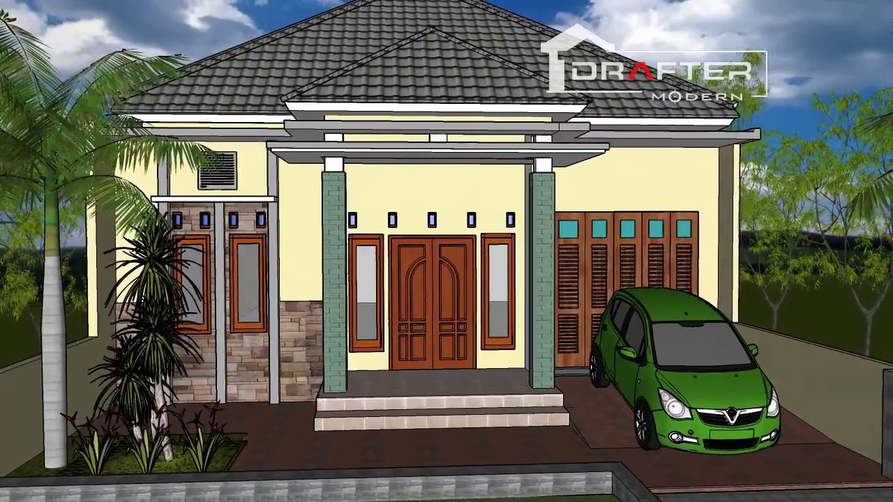 Desain Rumah Minimalis Ukuran 12 M x 9 M  YouTube