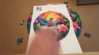 Hummingbird Wooden Jigsaw Puzzle with cheat sheet screenshot 4