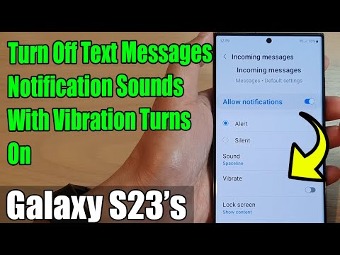 Galaxy S23 S How To Set Incoming Call Ringtone To Silent