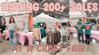 I RAN OUT OF INVENTORY!! 200+ Sales, Small Business Owner Vendor Vlog, Market Display