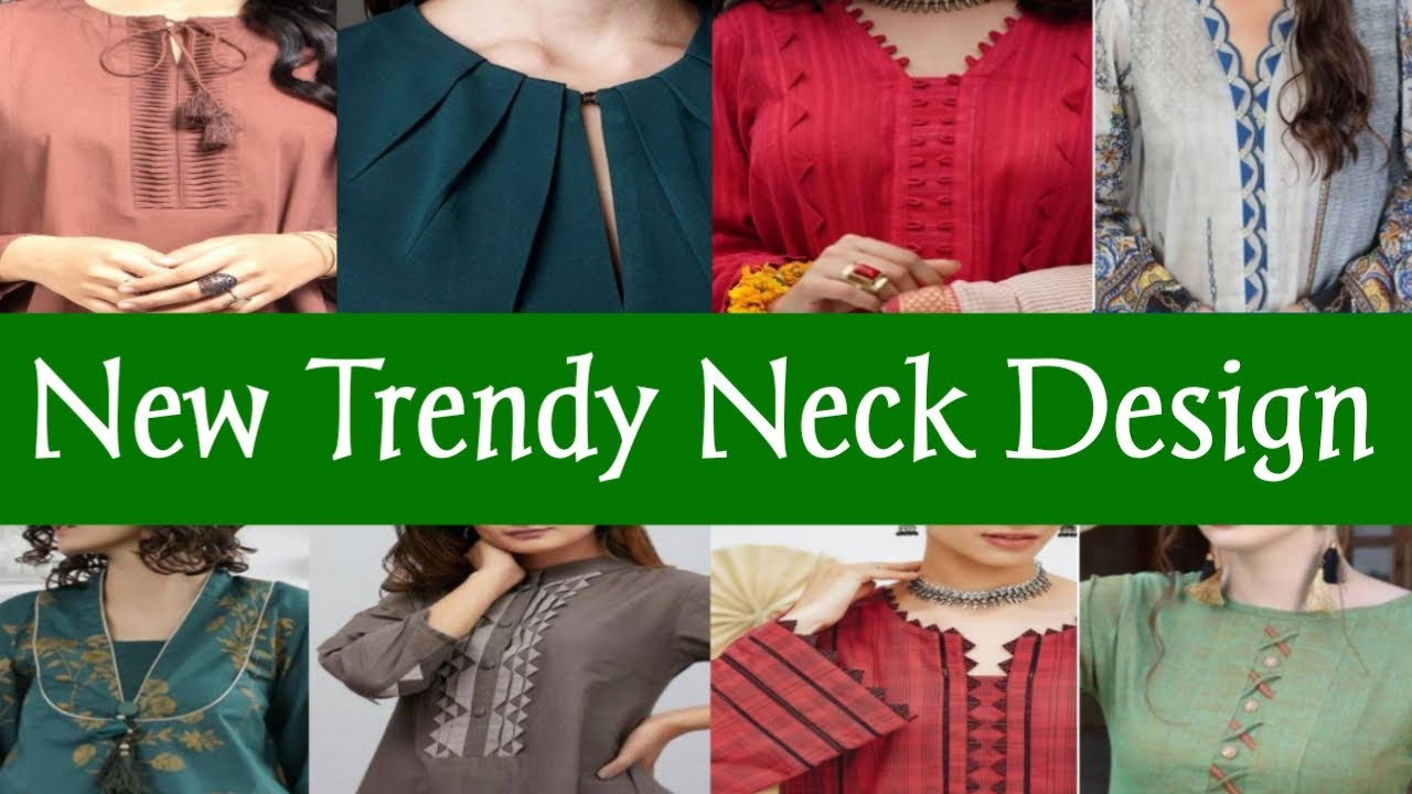 Beautiful And Stylish Neck Design || Trendy Neck Design For Kurti ...