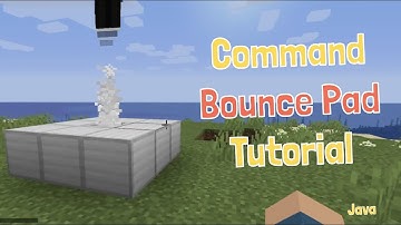 Make A Command Bounce Pad In Minecraft! Launch Players Into Air! Awesome For Servers! Launch Pad!