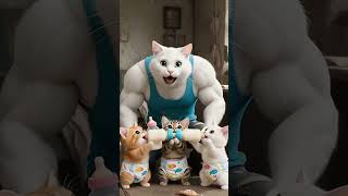 القط مياو… مراته سابته عشان فقير! 😱 شوفوا اللي حصل بعدين! #shorts #cat #viral #aivideo