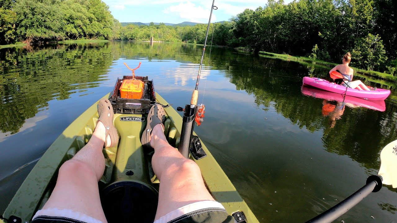 Kayak Fishing the James River for Smallmouth Bass (July) YouTube