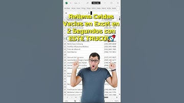 ¡Rellena Celdas Vacías en Excel en 2 Segundos con ESTE TRUCO! 🚀#TrucosExcel #ExcelTips #CeldasVacias