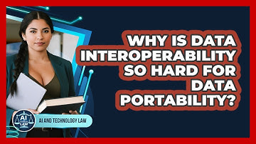 Why Is Data Interoperability So Hard For Data Portability? - AI and Technology Law