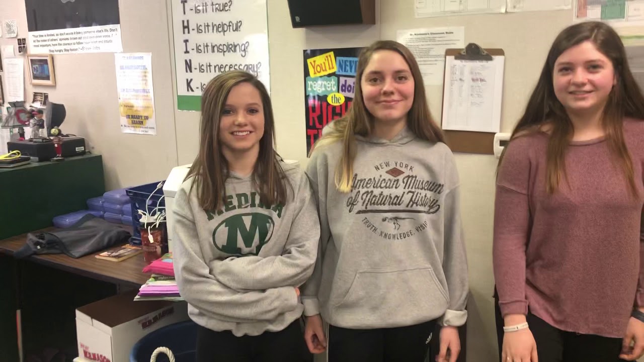 Student testimonial after 8th grade website class 