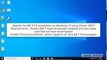 Apache TomEE 7.0.6 Installation on Windows 10 using Oracle JDK 7 | TomEE plume 7.0.6
