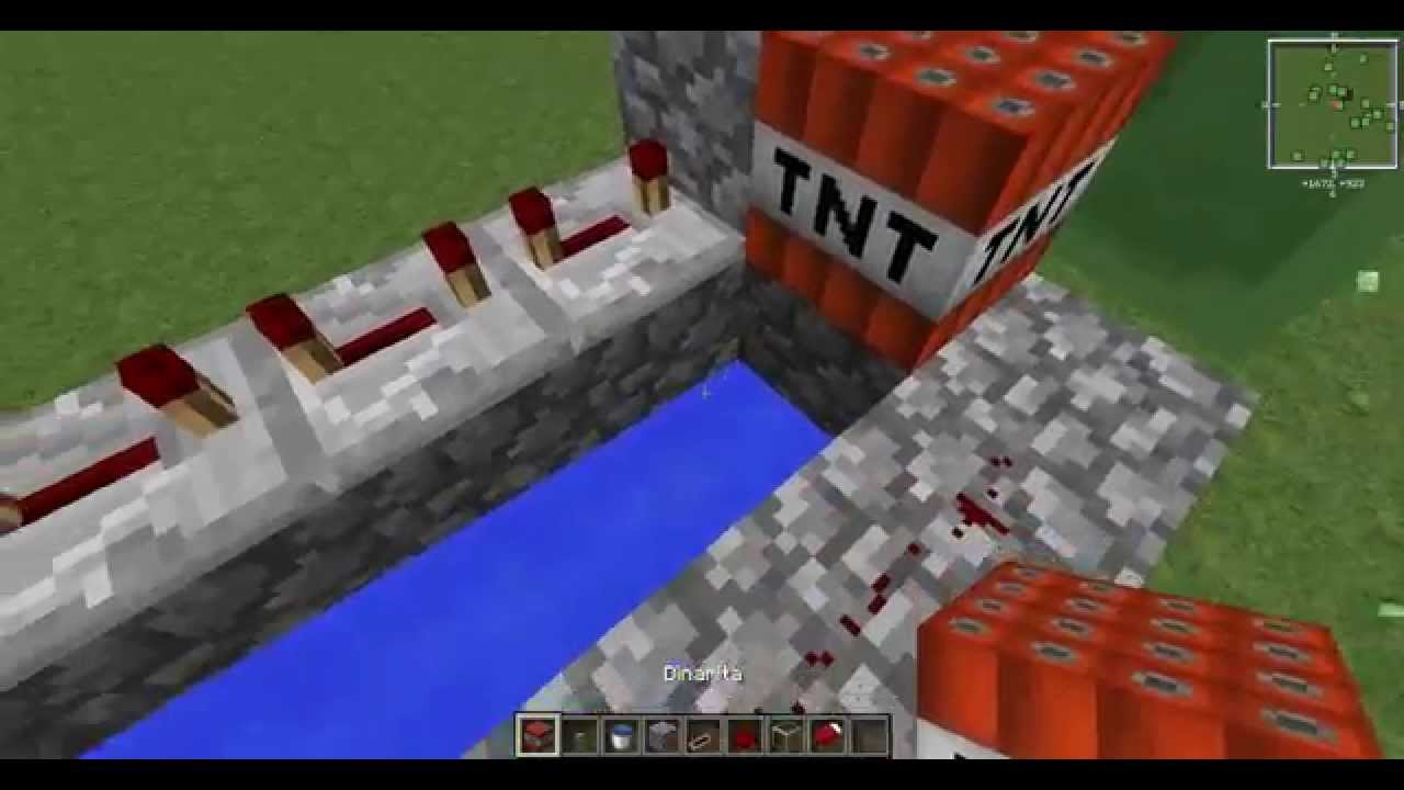 Como Crear Cañon de TNT | Minecraft | FACIL Y RAPIDO! - YouTube