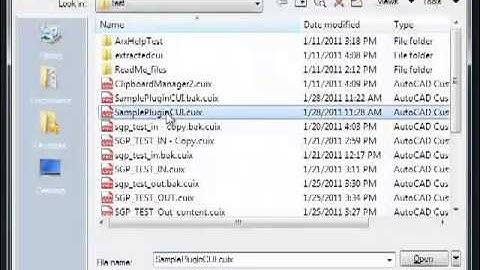 AutoCAD Creating a Partial CUI
