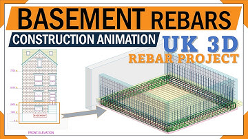 UK residential building reinforcement details | Rebar modeling and detailing in 3D | 3D Animation