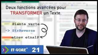 Deux fonctions avancées pour Transformer un texte sur Excel VBA / STR Reverse