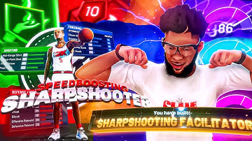 BEST SHARPSHOOTING FACILITATOR BUILD in NBA 2K21 *NEW* SPEED BOOSTING SHARPSHOOTER  in NBA 2K21