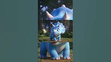 Baby Triceratops Tries to Catch a Firefly ✨ | Adorable Dino Loop Animation