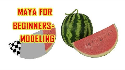 watermelon modeling | Maya for Beginners-Modeling a watermelon-Tutorial | Learn Maya
