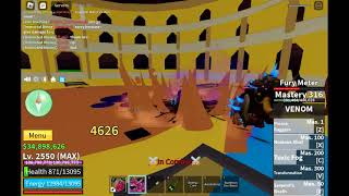 Mammoth Vs Venom. Blox Fruit Roblox